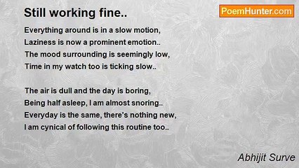 Abhijit Surve - Still working fine..