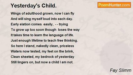 Fay Slimm - Yesterday's Child.