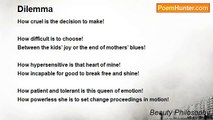 Beauty Philosophy - Dilemma
