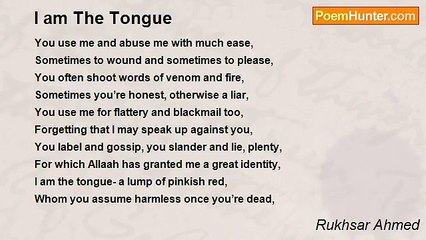 Rukhsar Ahmed - I am The Tongue