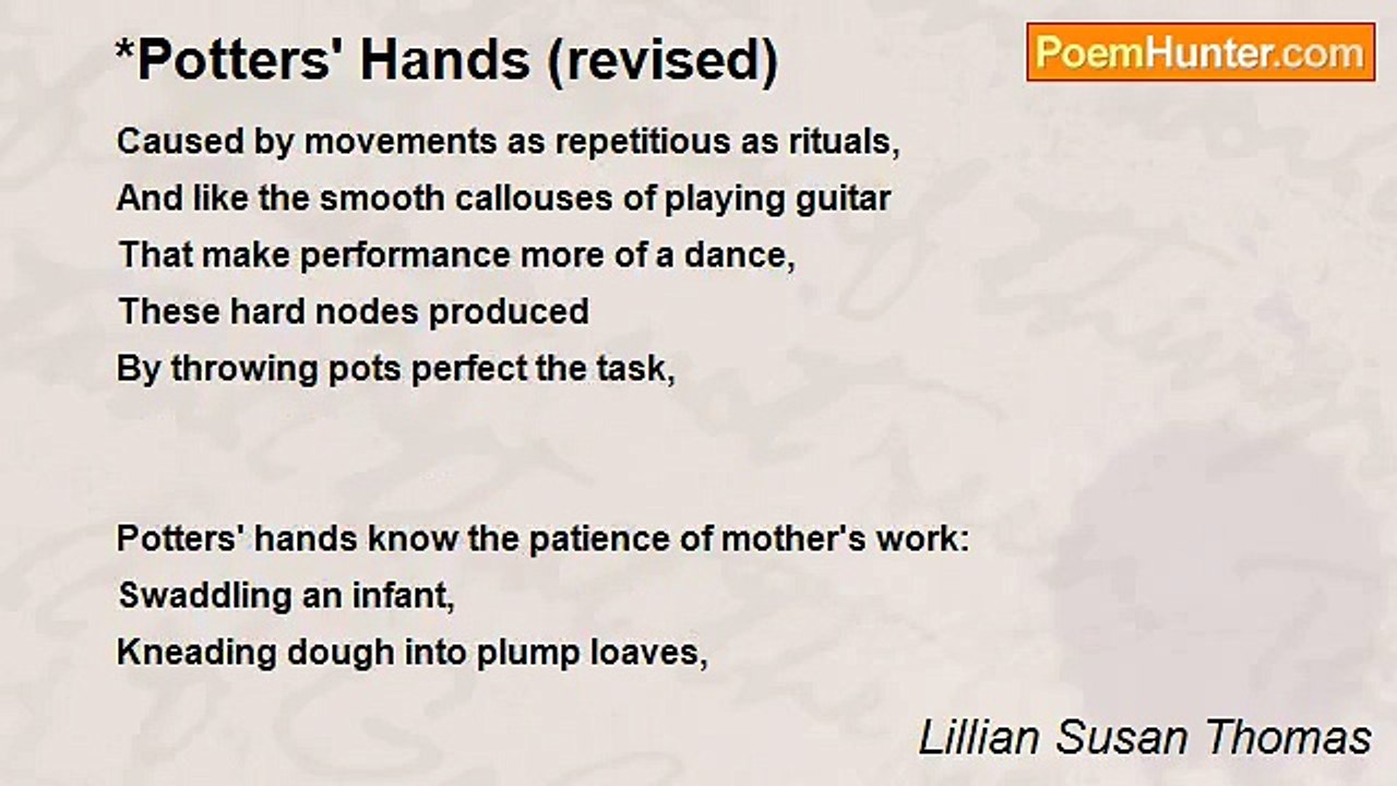 Lillian Susan Thomas - *Potters' Hands (revised)