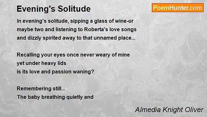 Almedia Knight Oliver - Evening's Solitude