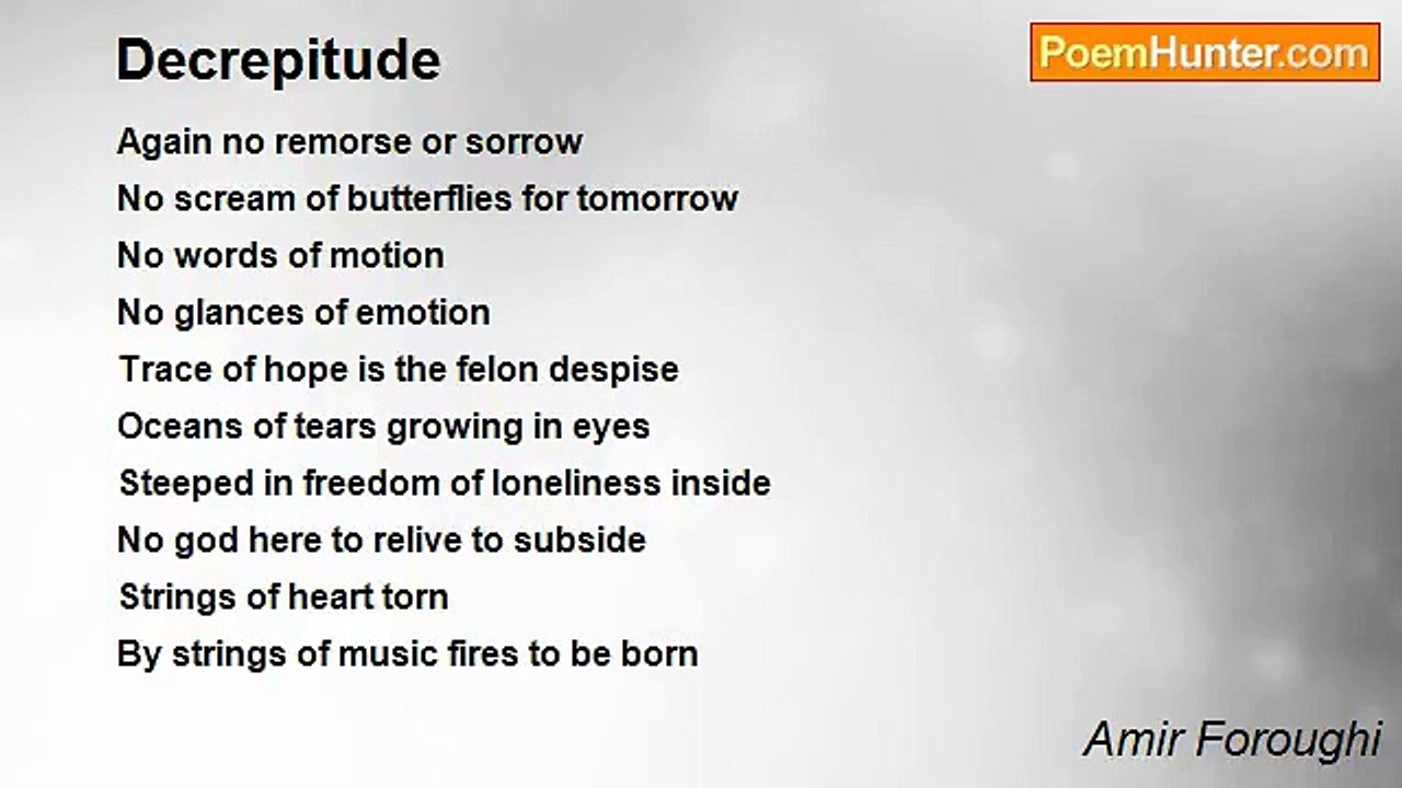 Amir Foroughi - Decrepitude