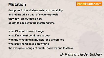 Dr Kamran Haider Bukhari - Mutation