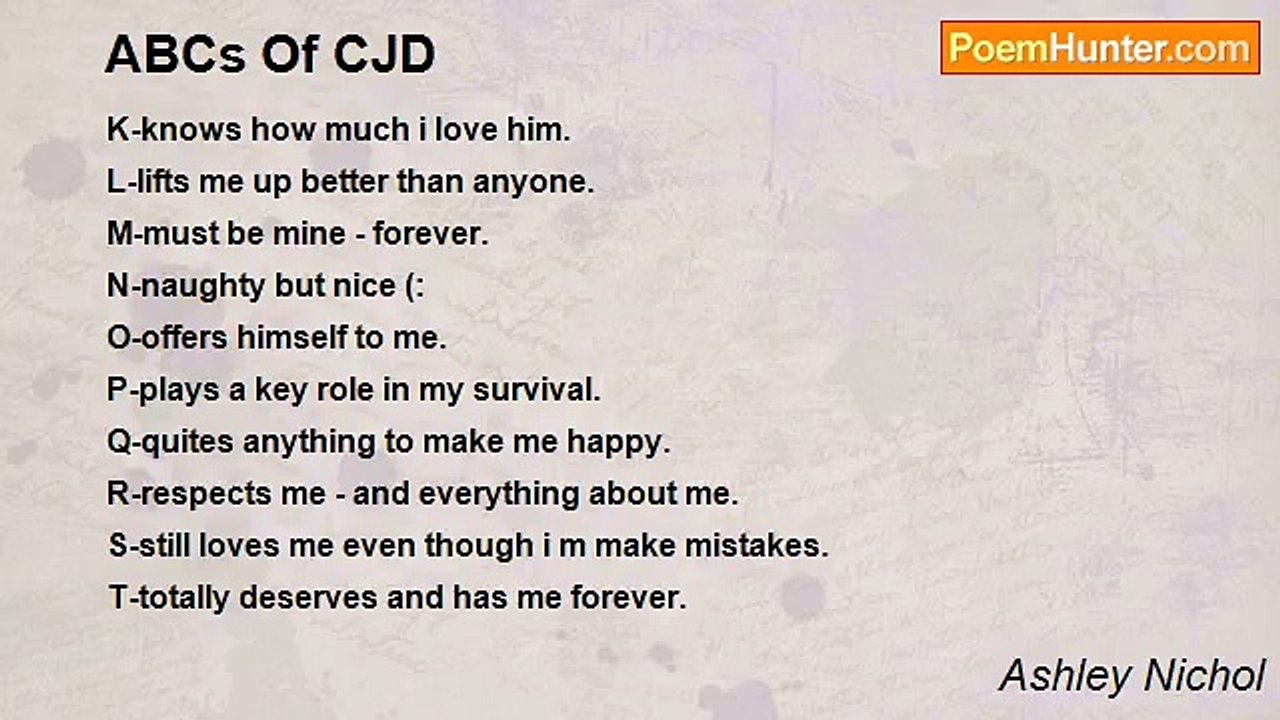 Ashley Nichol - ABCs Of CJD