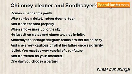 nimal dunuhinga - Chimney cleaner and Soothsayer's daughter