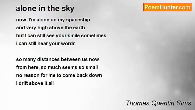 Thomas Quentin Sims - alone in the sky