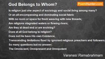 Varanasi Ramabrahmam - God Belongs to Whom?