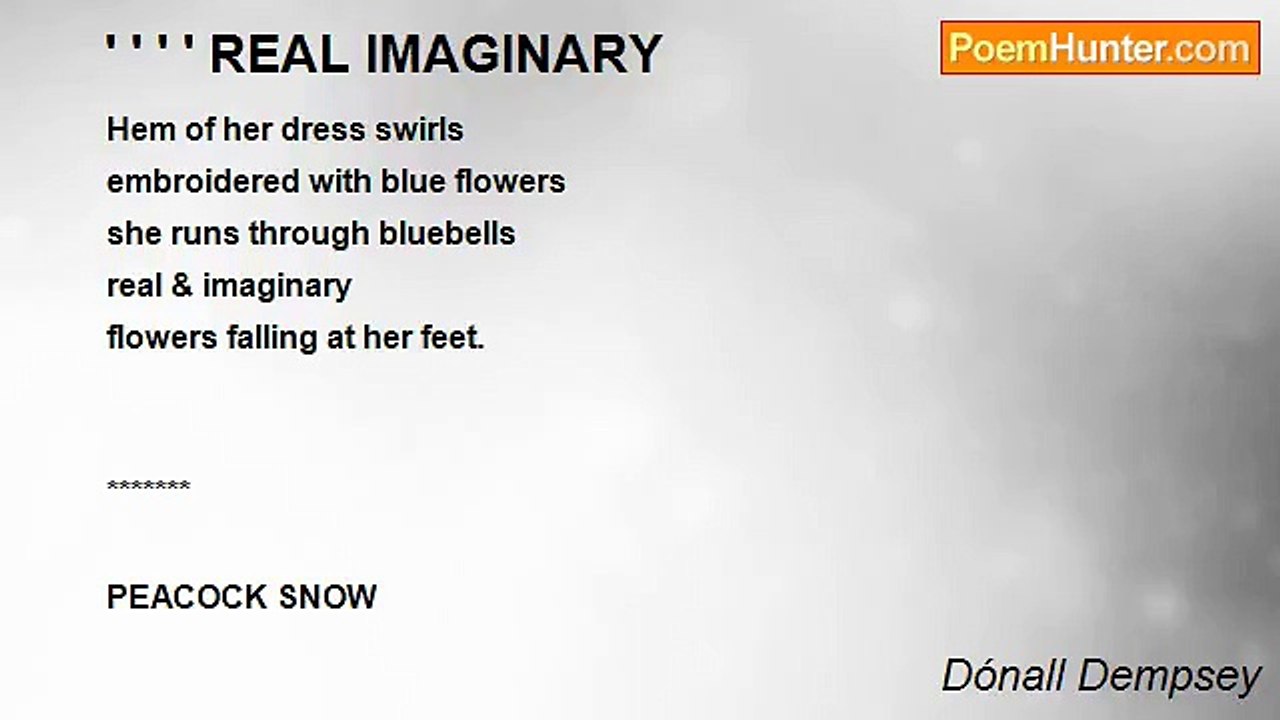 Dónall Dempsey - ' ' ' ' REAL IMAGINARY