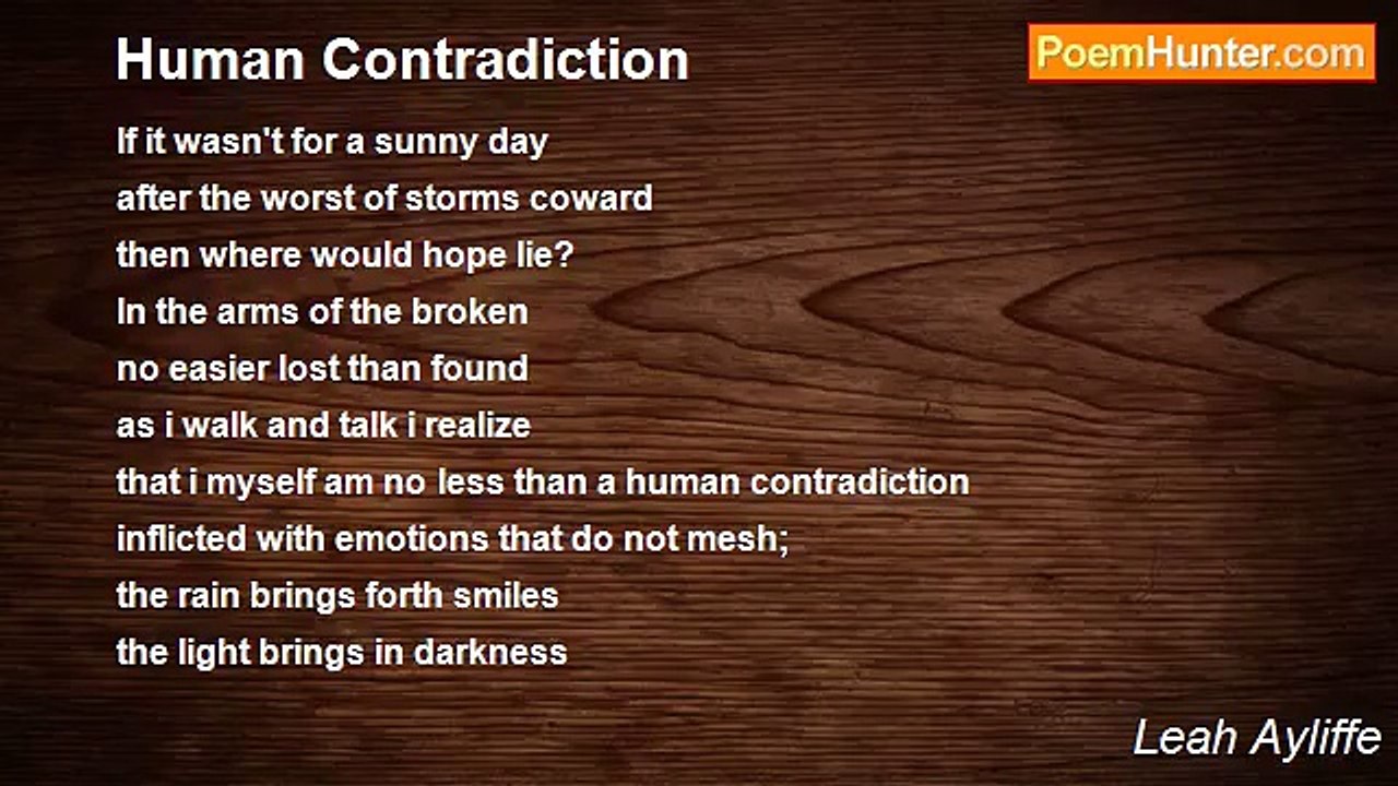 Leah Ayliffe - Human Contradiction