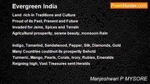 Manjeshwari P MYSORE - Evergreen India
