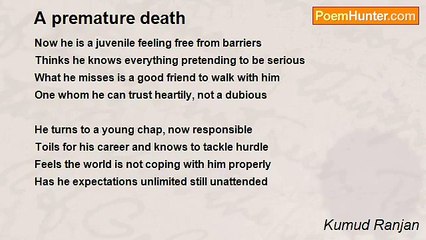 Kumud Ranjan - A premature death