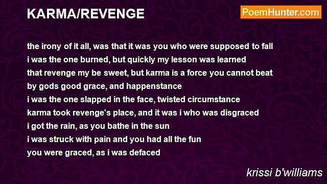 krissi b'williams - KARMA/REVENGE