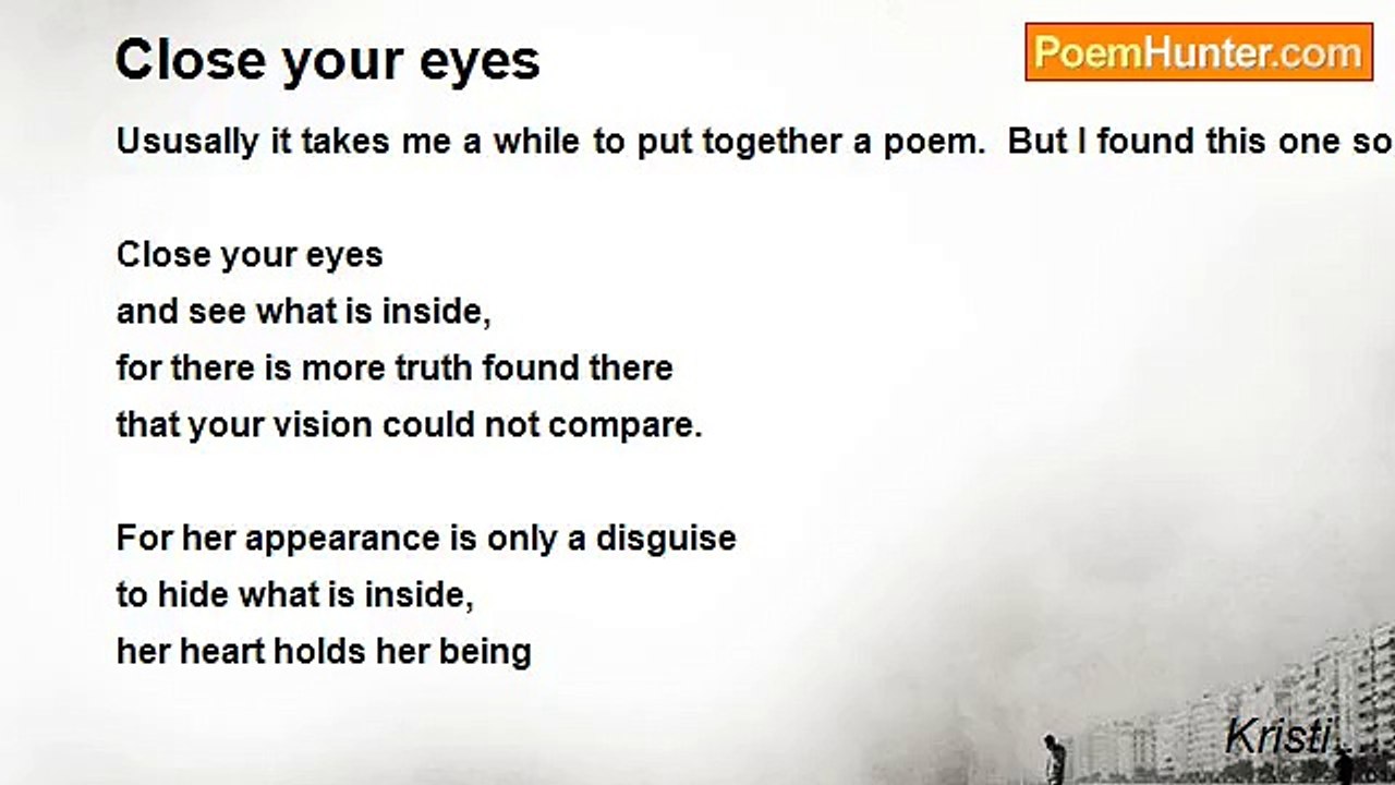 Kristi ... - Close your eyes