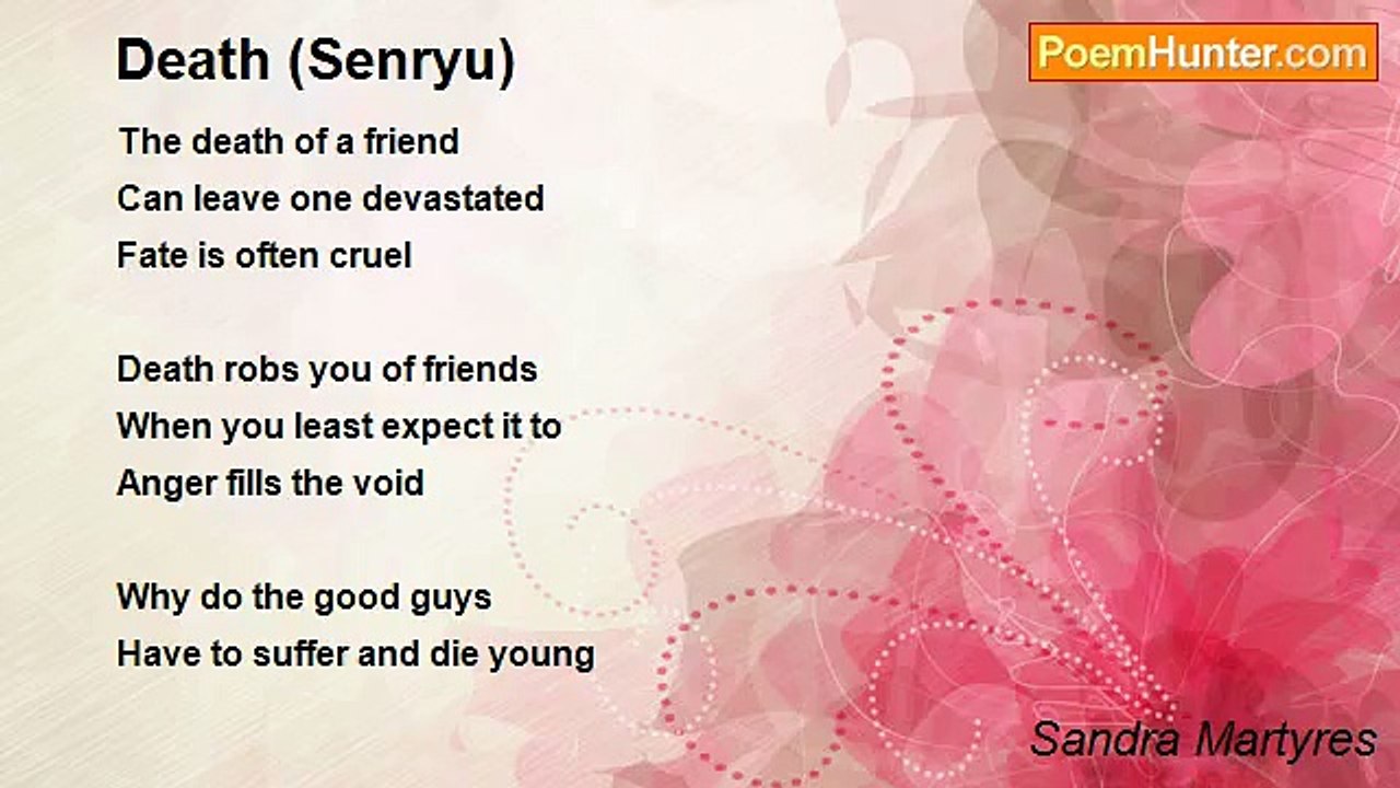 Sandra Martyres - Death (Senryu)