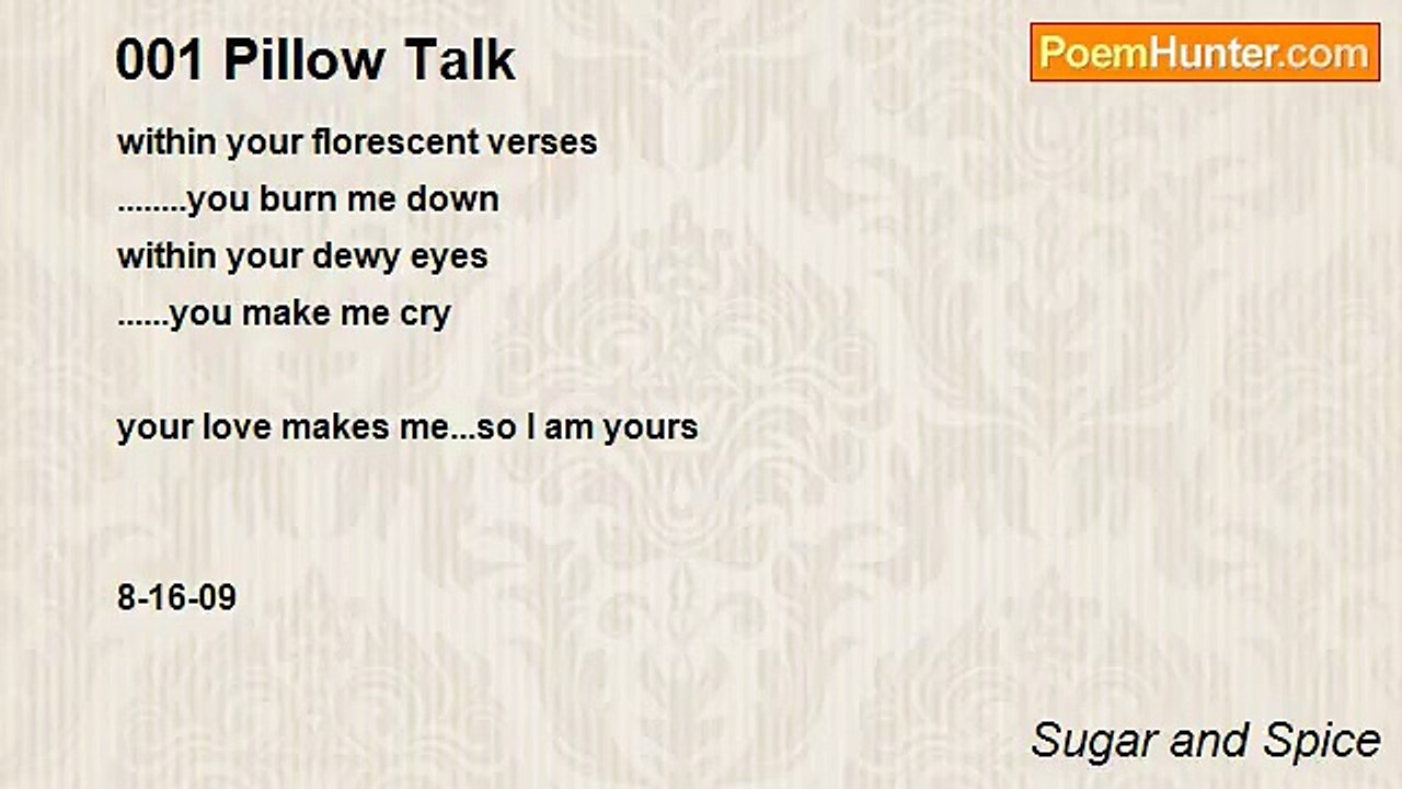 Sugar and Spice - 001 Pillow Talk