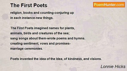 Lonnie Hicks - The First Poets