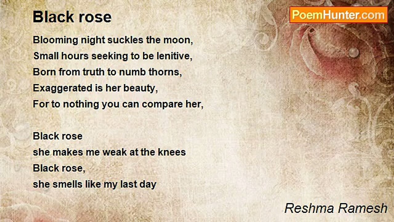 Reshma Ramesh - Black rose