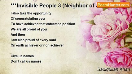 Sadiqullah Khan - ***Invisible People 3 (Neighbor of a bull fighter)