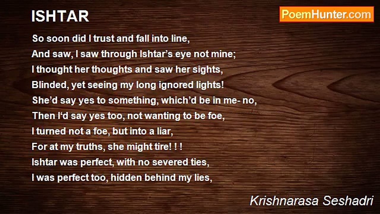 Krishnarasa Seshadri - ISHTAR