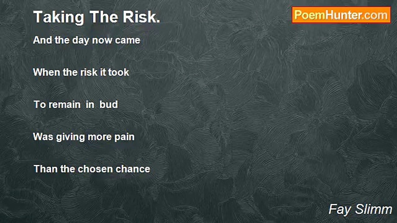 Fay Slimm - Taking The Risk.