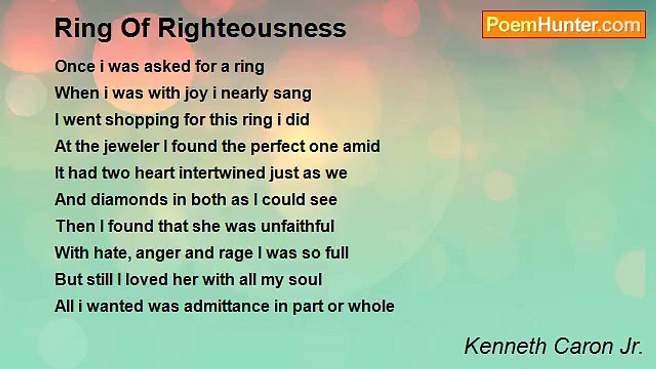 Kenneth Caron Jr. - Ring Of Righteousness