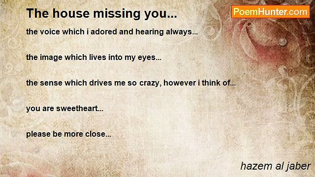hazem al jaber - The house missing you...
