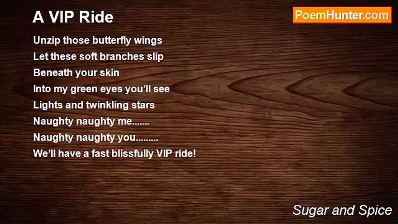 Sugar and Spice - A VIP Ride