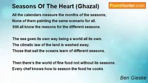 Ben Gieske - Seasons Of The Heart (Ghazal)