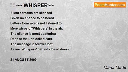 Marci Made - ! ! ~~ WHISPER~~