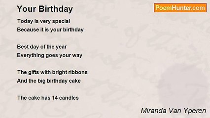 Miranda Van Yperen - Your Birthday