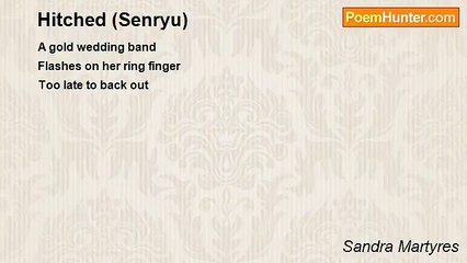 Sandra Martyres - Hitched (Senryu)