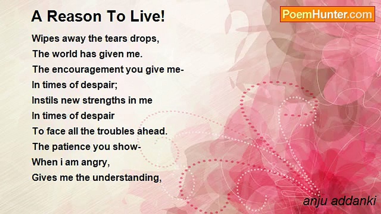 anju addanki - A Reason To Live!