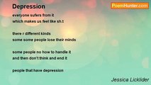 Jessica Licklider - Depression