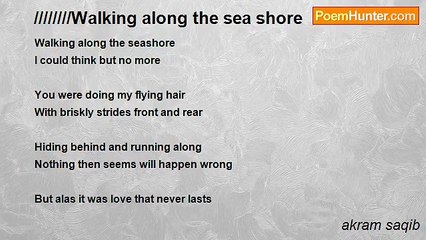 akram saqib - Walking along the sea shore