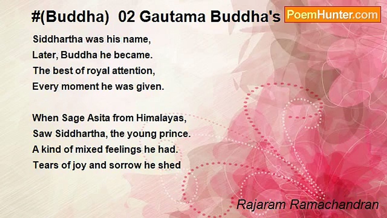 Rajaram Ramachandran - #(Buddha)  02 Gautama Buddha's Parents