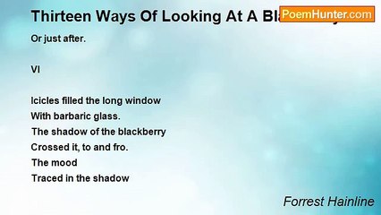 Forrest Hainline - Thirteen Ways Of Looking At A Blackberry