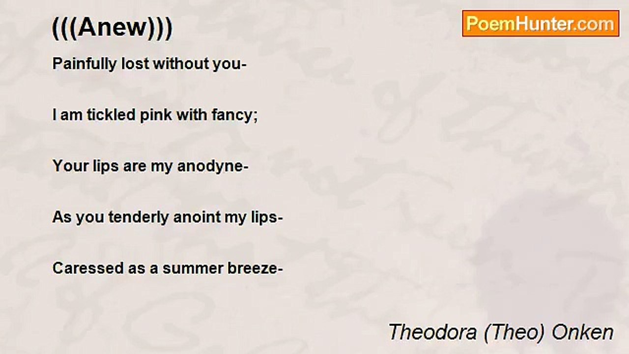 Theodora (Theo) Onken - (((Anew)))