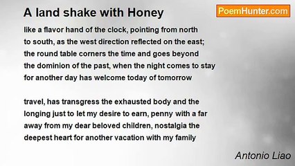 Antonio Liao - A land shake with Honey