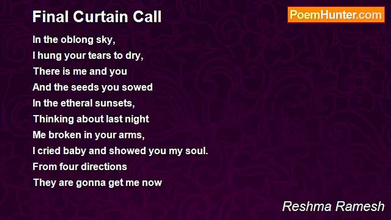 Reshma Ramesh - Final Curtain Call