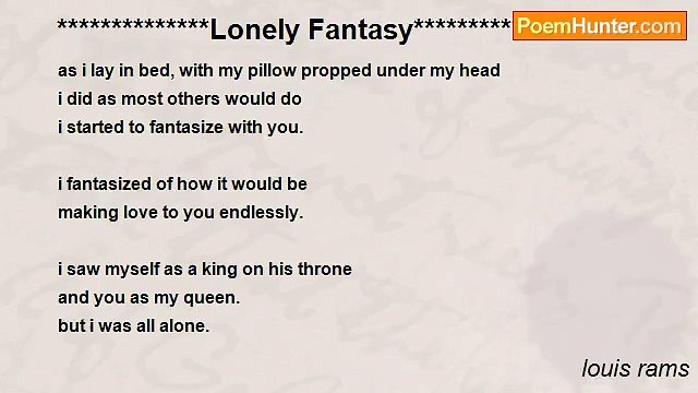 louis rams - **************Lonely Fantasy**************9/8/79