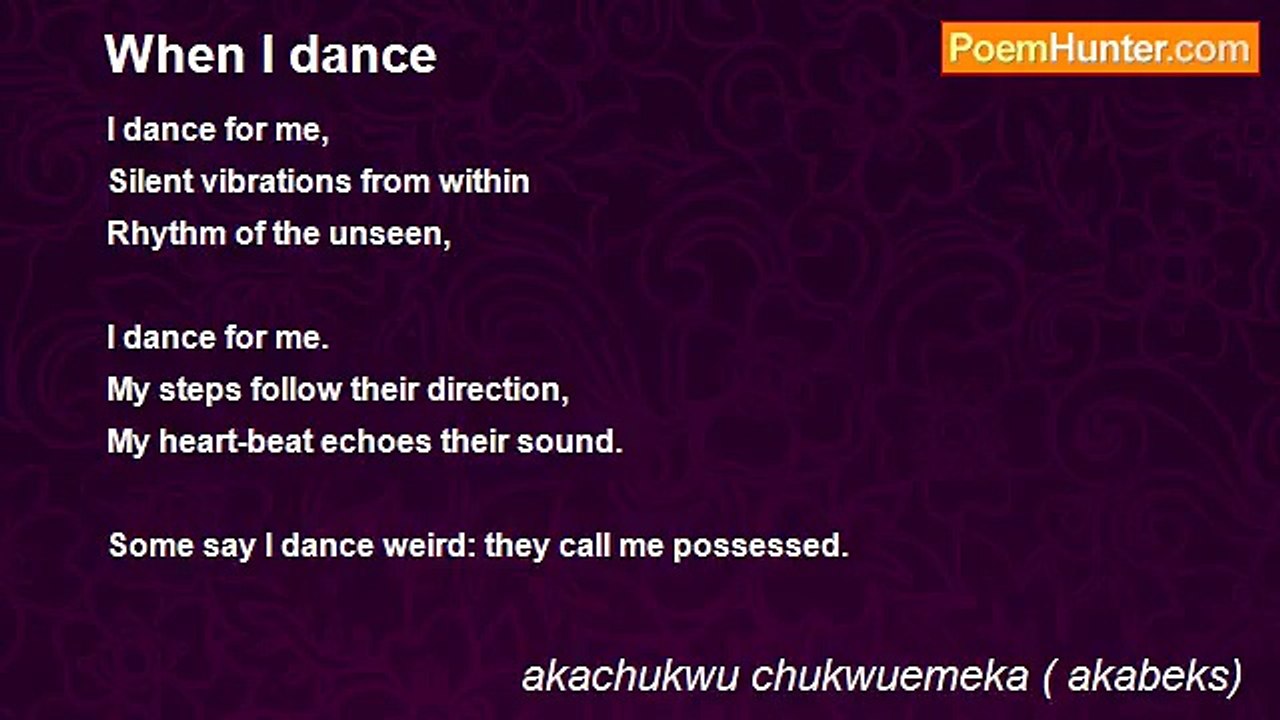 akachukwu chukwuemeka ( akabeks) - When I dance