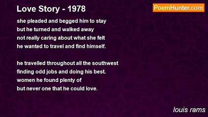 louis rams - Love Story - 1978