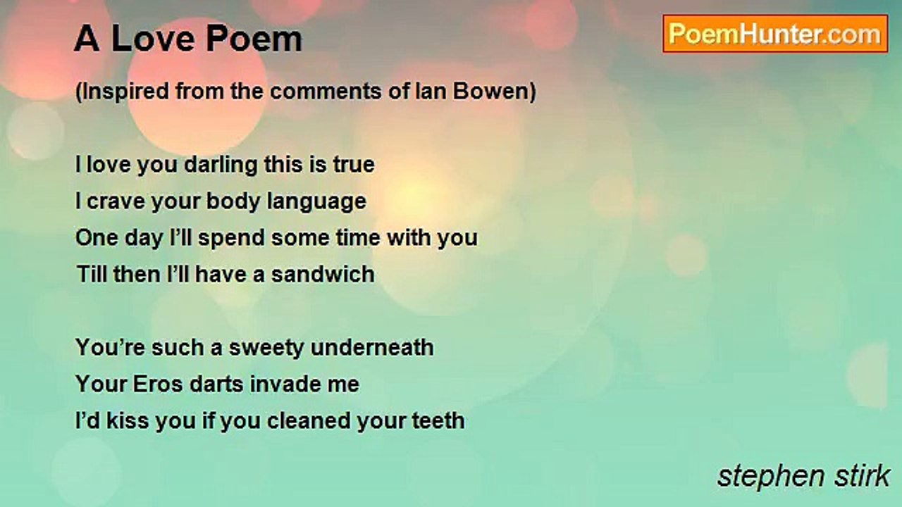 stephen stirk - A Love Poem