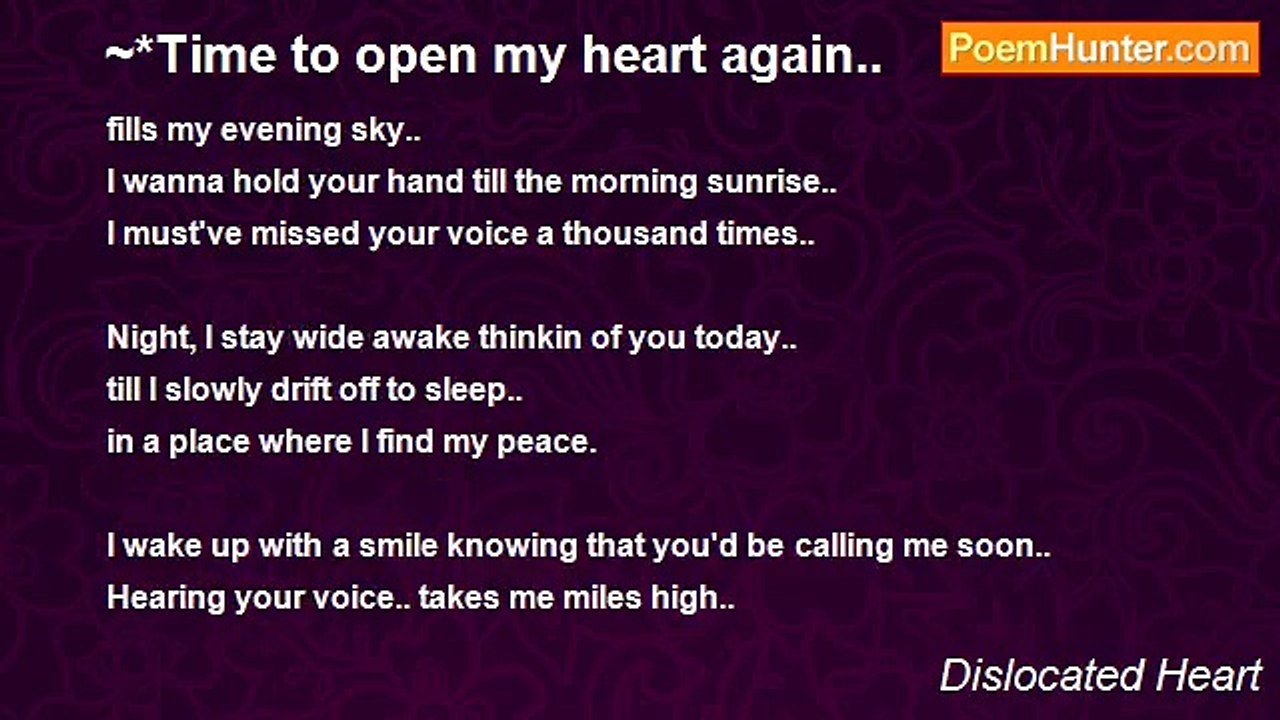 Dislocated Heart - ~*Time to open my heart again..