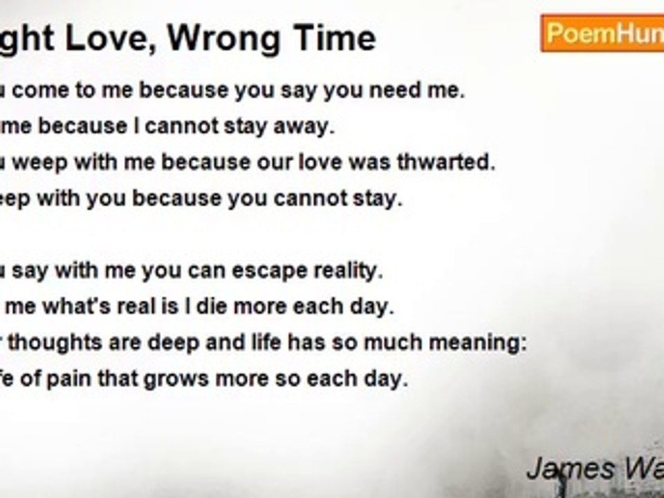 James Walter Orr - Right Love, Wrong Time