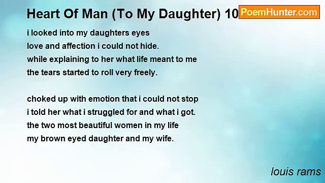 louis rams - Heart Of Man (To My Daughter) 10/15/78