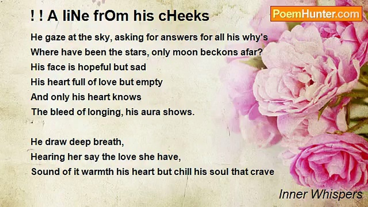 Inner Whispers - ! ! A liNe frOm his cHeeks