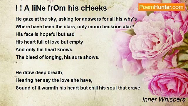 Inner Whispers - ! ! A liNe frOm his cHeeks