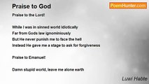 Luwi Habte - Praise to God